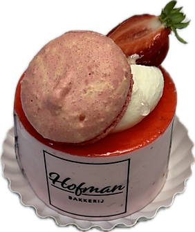 Dessertgebak aardbei