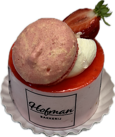 Dessertgebak aardbei